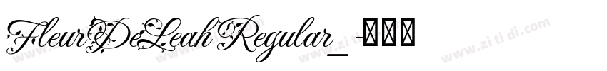 FleurDeLeah Regular_字体转换